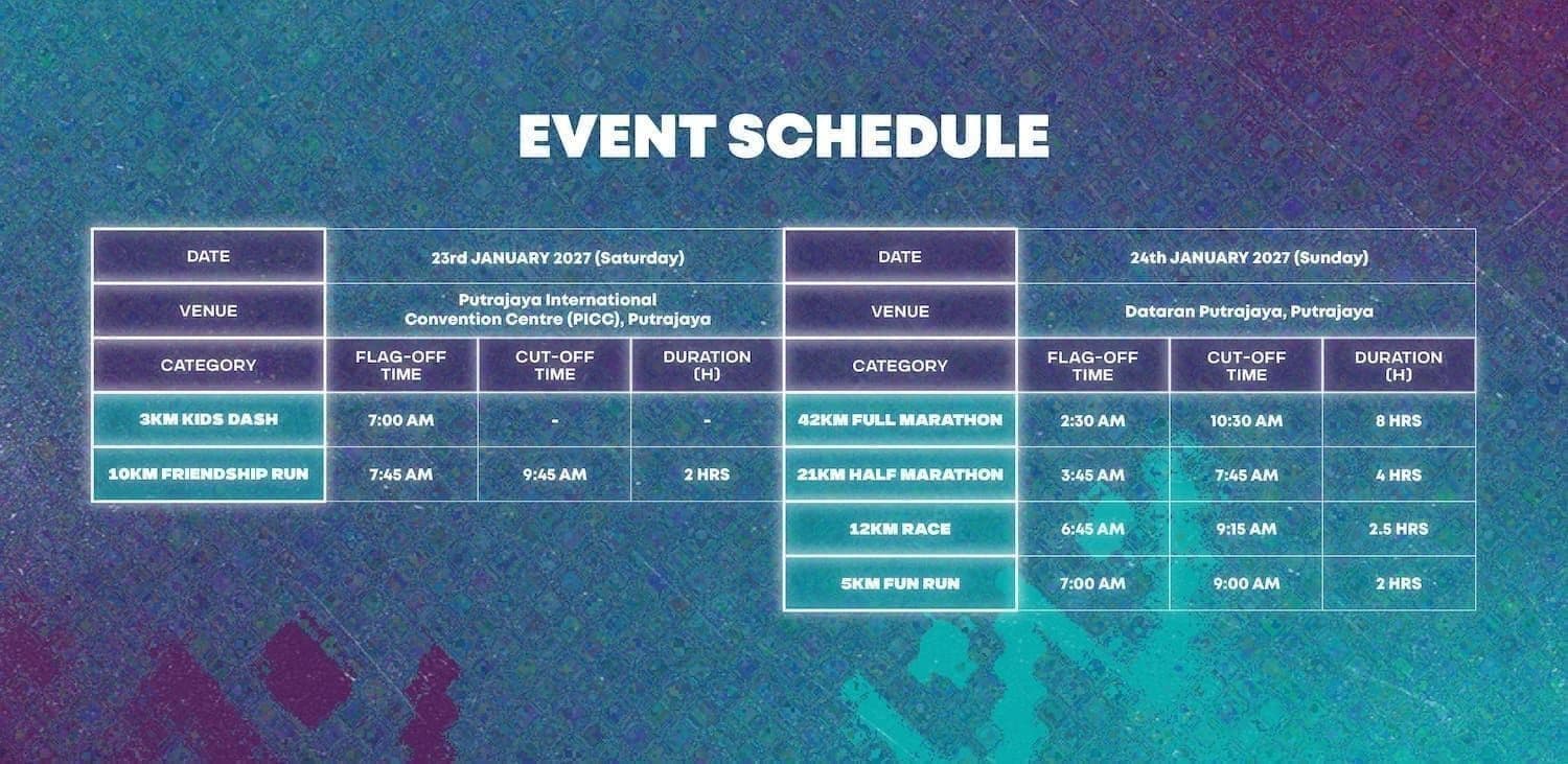Race Schedule Desktop Poster